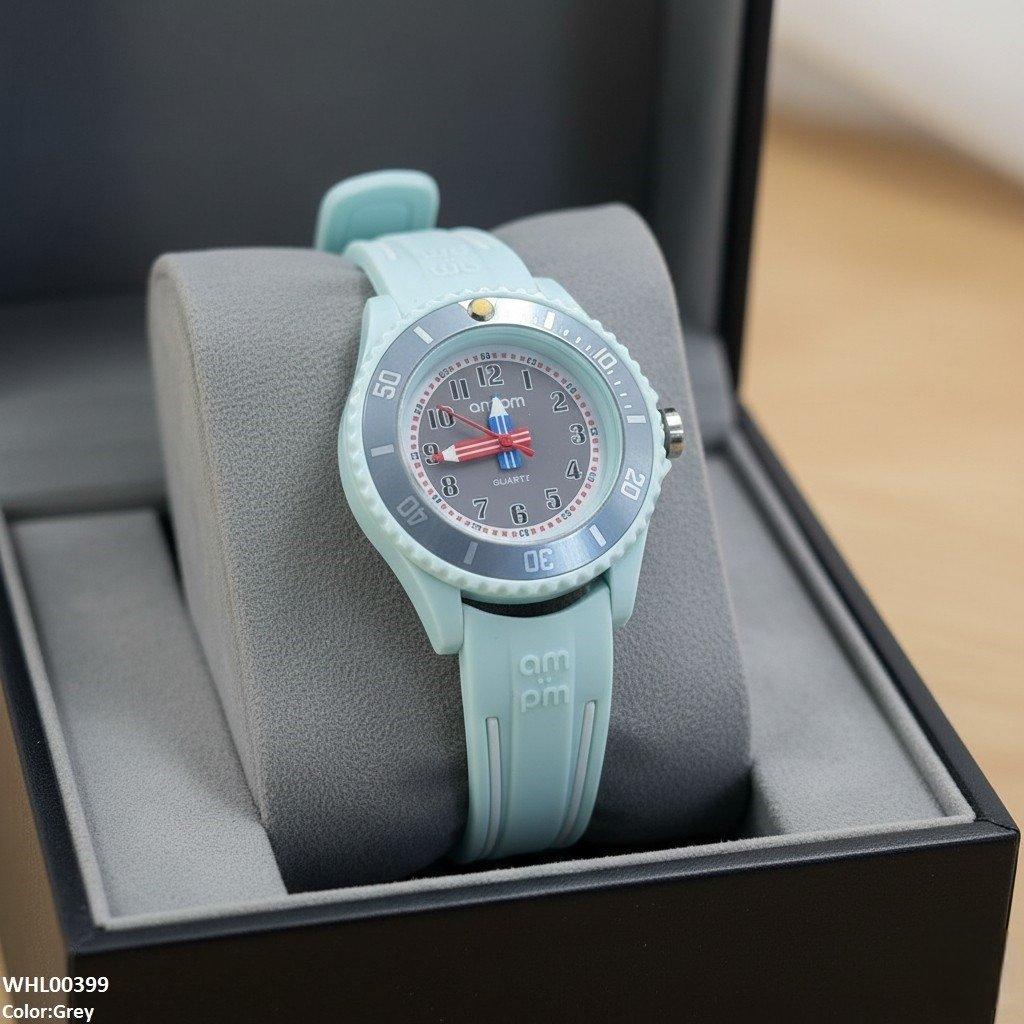 Round Stone Dial Kid's Watch