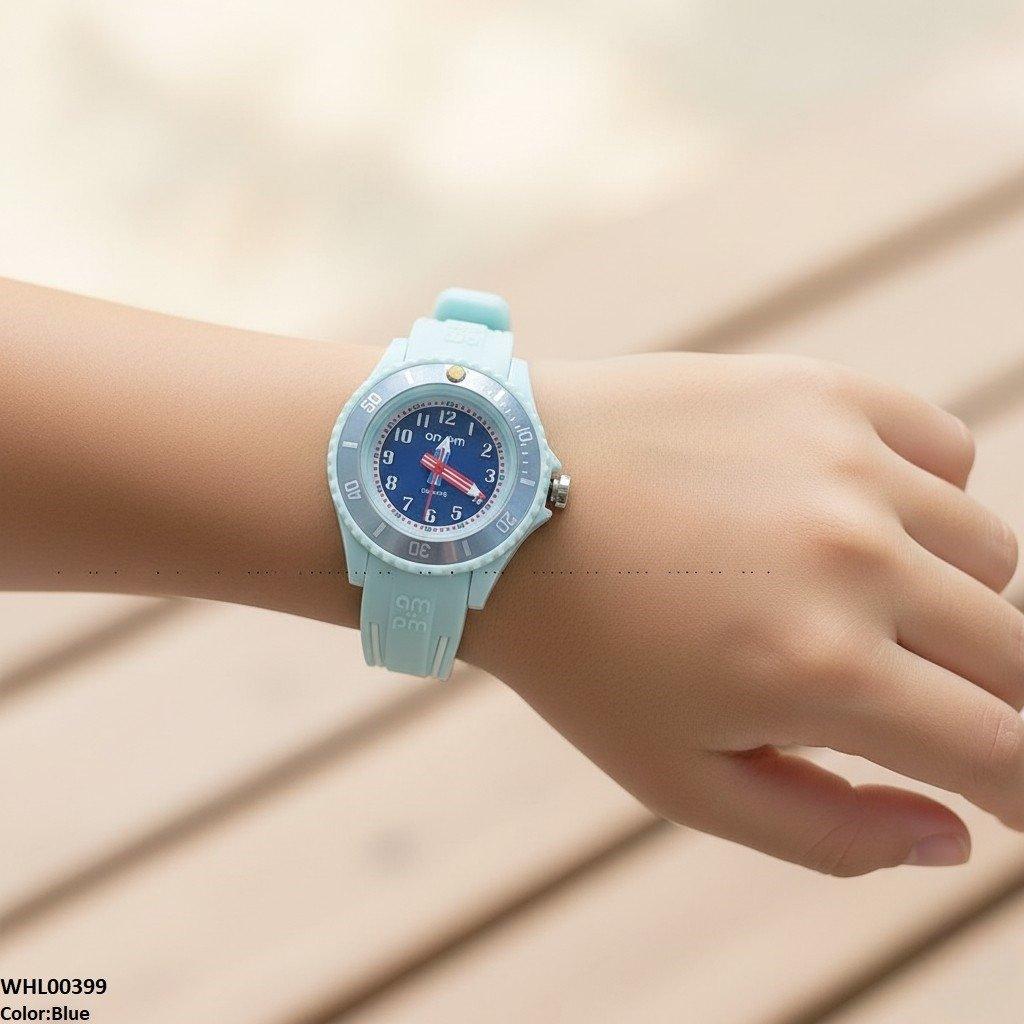 Round Stone Dial Kid's Watch