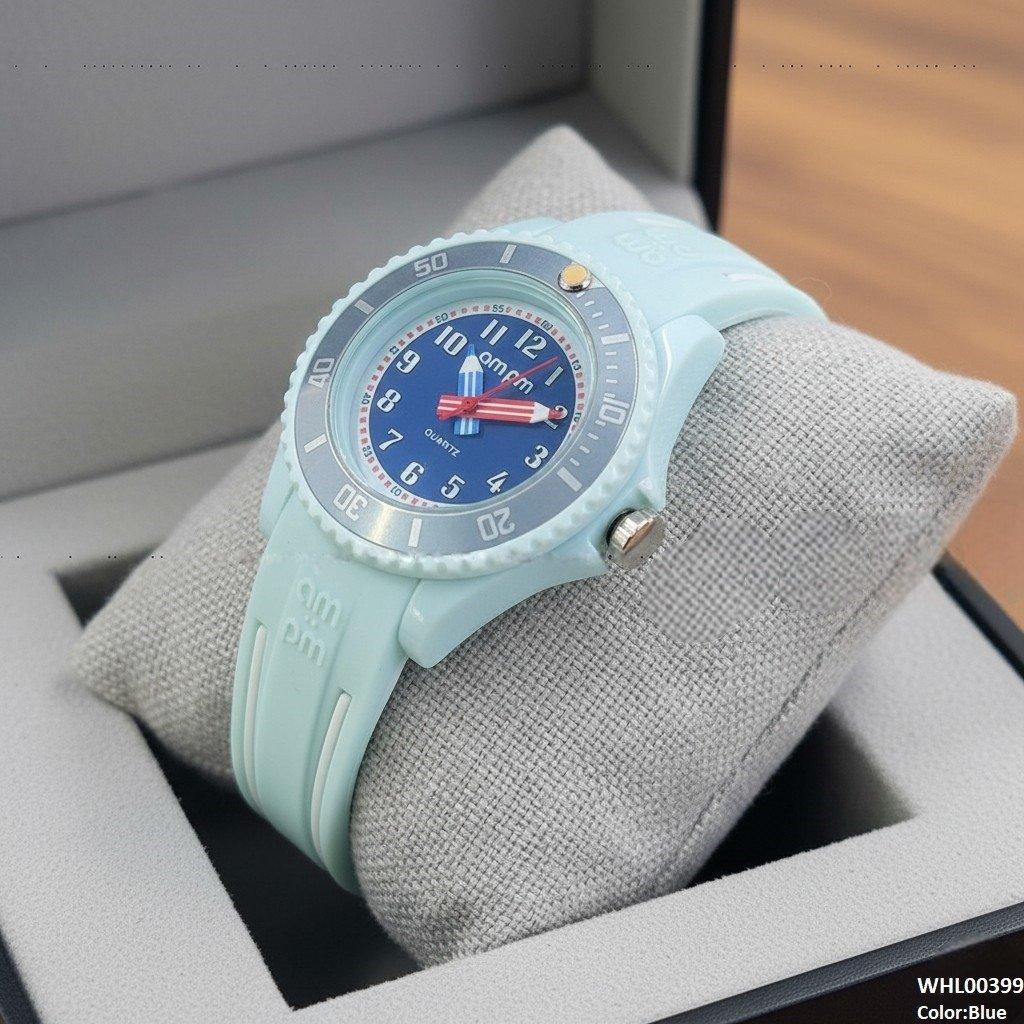 Round Stone Dial Kid's Watch