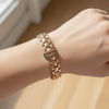 Round Rhinestone Bezel Dial Women's Watch