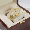 Round Stone Dial Women's Watch