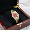 Stone Dial Women's Watch