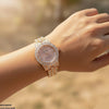 Round Stone Dial Women's Watch