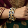 Rectangle Stone Bangle Set