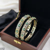 Round Stone Bangle Set