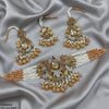 Oval/Flower Pearl Drop Choker Set