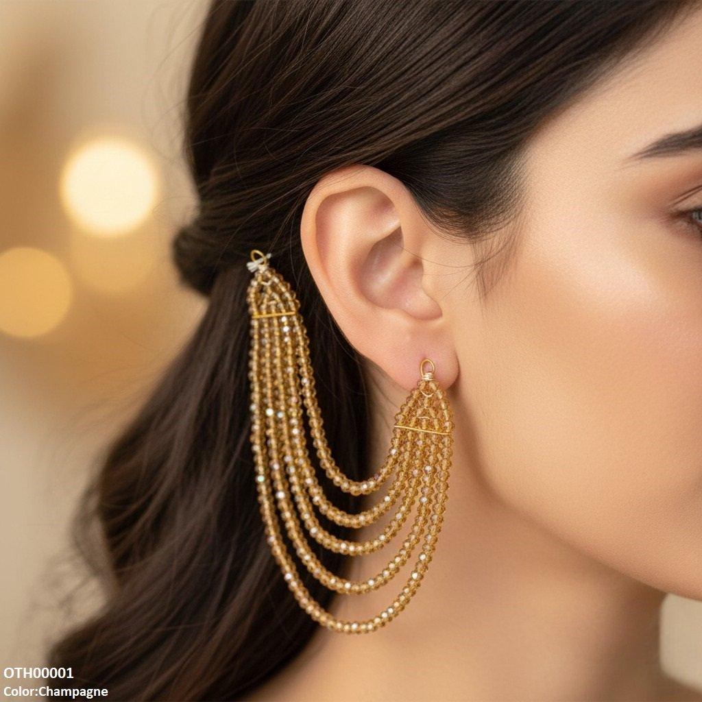 Round Pearl Earring Saharay