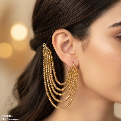 Round Pearl Earring Saharay
