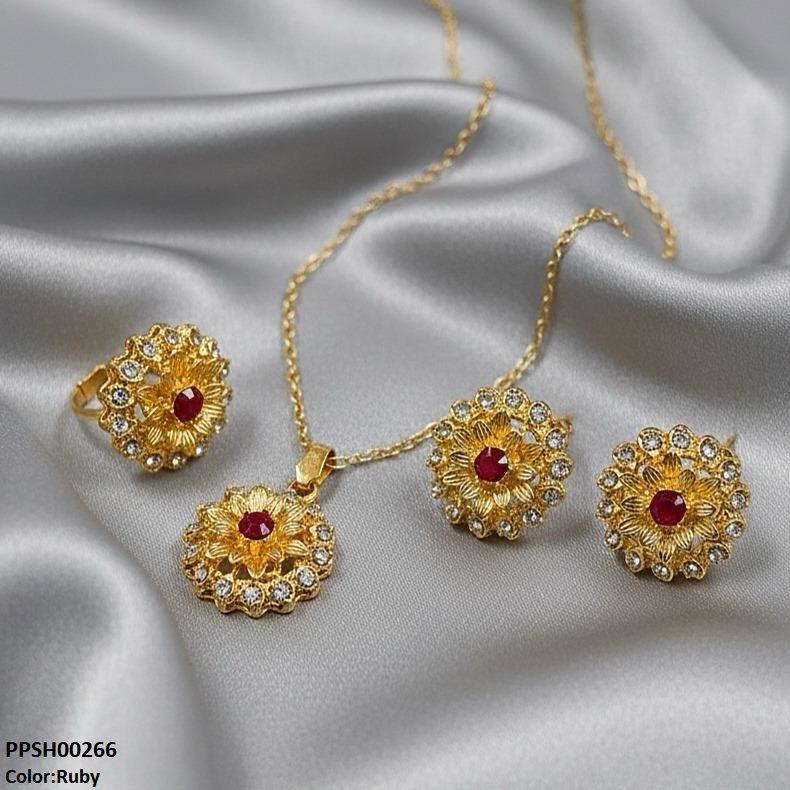 Flower Pendant Set