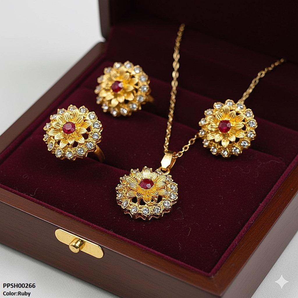 Flower Pendant Set