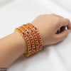 Square Round 4 Pcs Of Bangles Set
