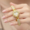 Heart Love Dial Stone Women's Watch