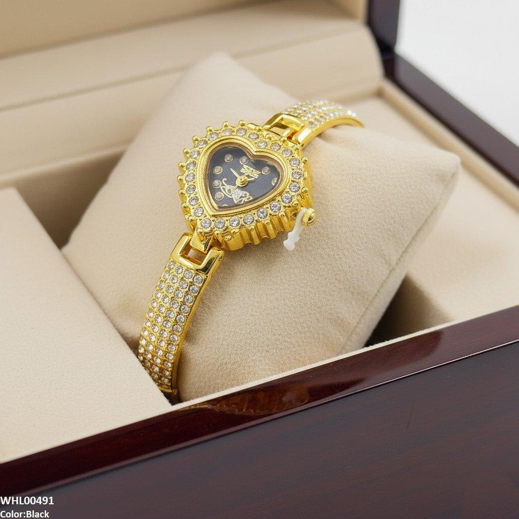 Heart Love Dial Stone Women's Watch