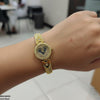 Round Heart Dial Bracelet Women's Watch