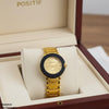 Round Black Bezel Women's Watch