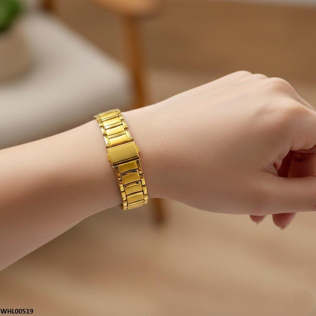 Round Black Bezel Women's Watch
