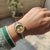 Round Black Chain Women's Watch