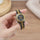 Round Black Chain Women's Watch
