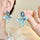 Oval Flower Drop Earrings