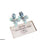 Oval Flower Drop Earrings