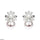 Round Pearl Flower Tops Pair