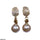 Round Pearl Drop Earrings