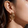 Three Layer Hoops Pair
