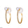 Pearl Round Hoops Pair