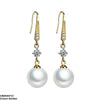 Round Pearl Drop Earrings