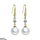 Round Pearl Drop Earrings