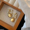 Pearl Bell Drop Earrings