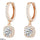 Square Drop Hoops Pair