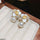 Flower Pearl Drop Earrings