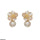 Flower Pearl Drop Earrings