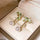 Date Palm Pearl Drop Earrings