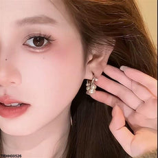 Pearl Drop Hoops Pair