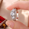 Three Stone Zircon Ring