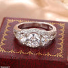 Three Stone Zircon Ring