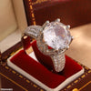 Round Cut Crown Zircon Ring