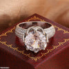 Round Cut Crown Zircon Ring