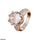 Round Cut Crown Zircon Ring