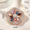 Floral Flower Zircon Broach