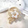 Ribbon/Retro Pearl Flower Zircon Broach