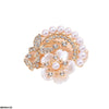 Butterfly/Pearl Flower Zircon Broach