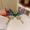 Butterfly Zircon Broach