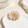 Pearl Round Butterfly Zircon Broach