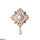Filigree Pearl Drop Zircon Broach