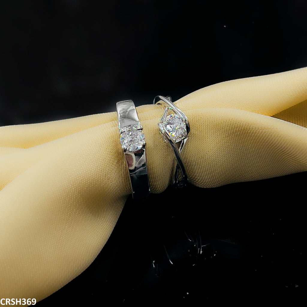 Heart Couple Rings Adjustable