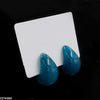 Blue Curved Stud Tops Pair
