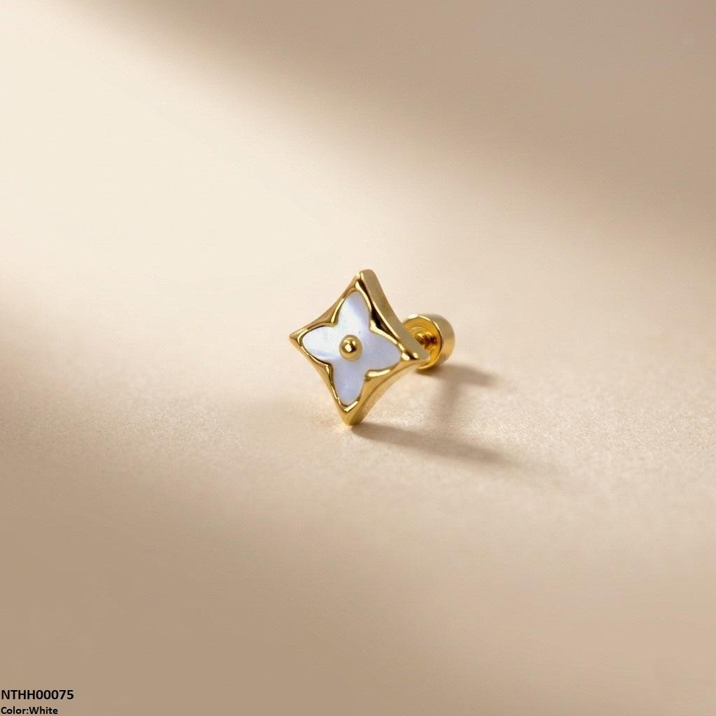 Flower Stainless Steel Nose Pin
